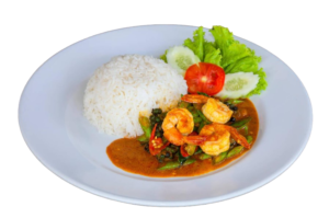 Prawn Red Curry & Rice